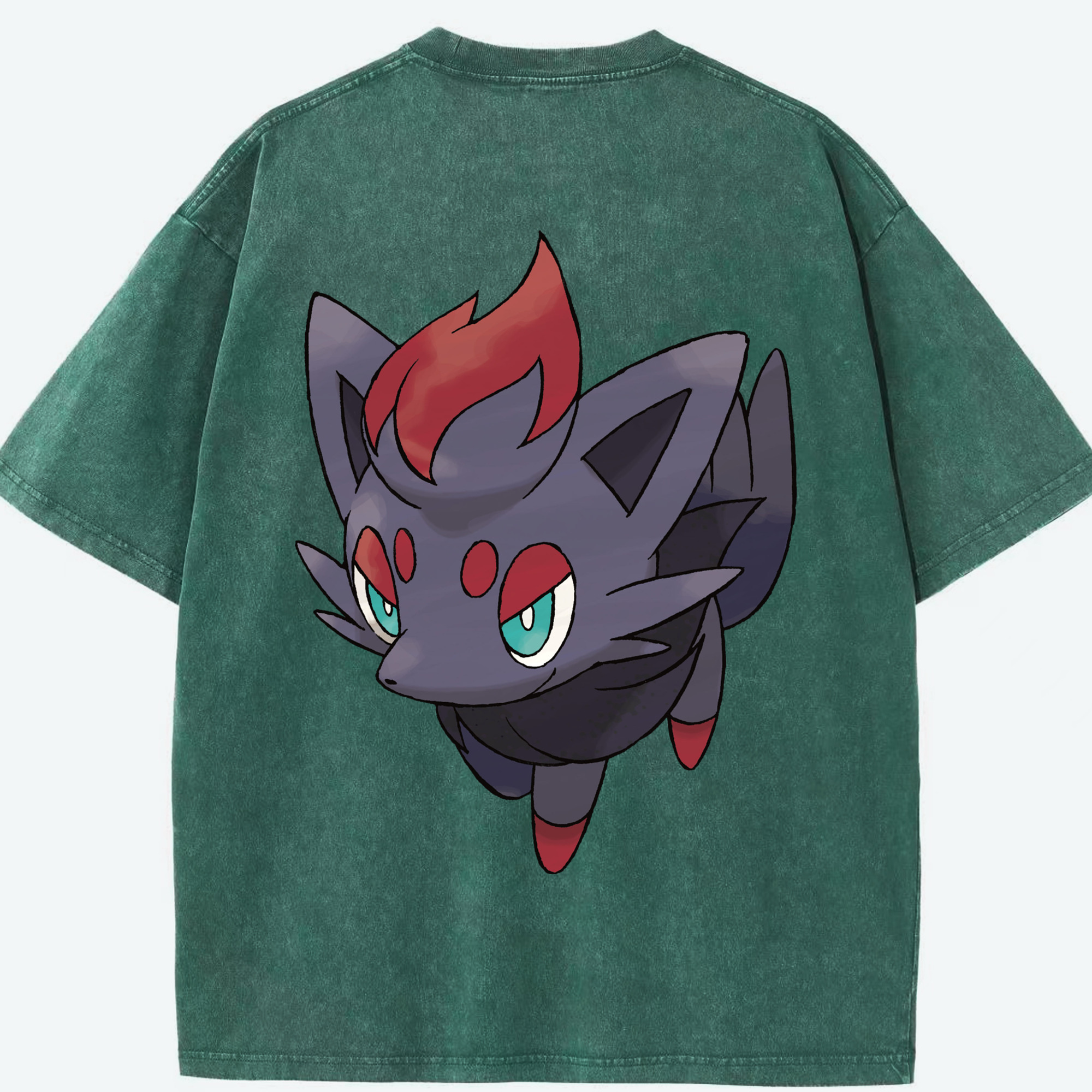 （画像用） ポケットモンスター Pokémon 綿100% ヴィンテージ風 半袖Tシャツ（背面プリント）